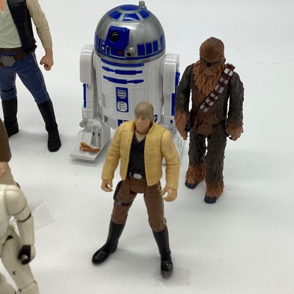 Star Wars Action Figure Lot – Han Solo, Luke Skywalker, Obi-Wan, Chewbacca, R2-D - Picture 3 of 6
